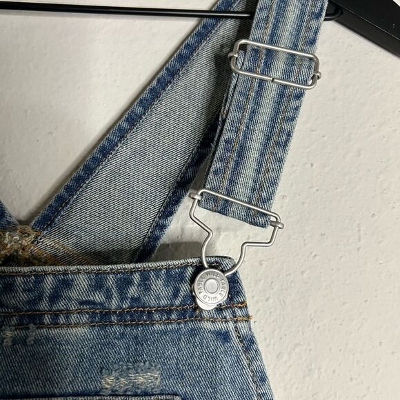Wild Fable Denim Bib Short Overalls Size XS - Picture 9 of 16